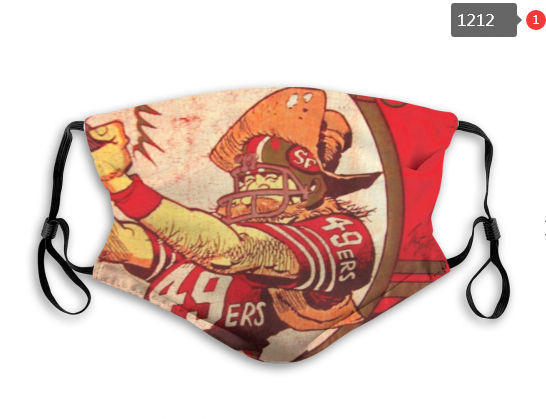 NFL San Francisco 49ers #5 Dust mask with filter->nfl dust mask->Sports Accessory